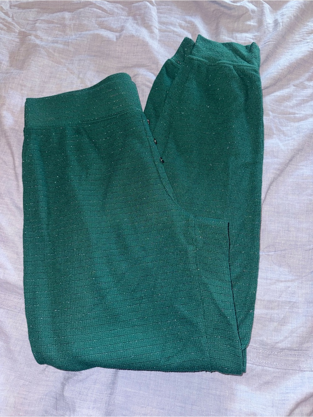 Girls Green Knit pijama Pants